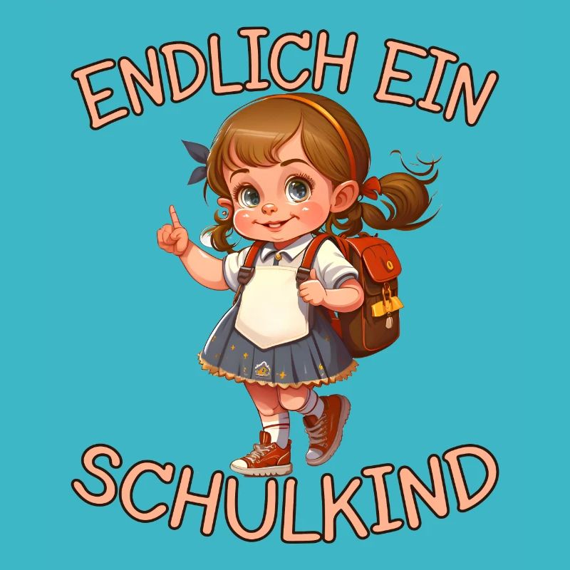 Endlich ein Schulkind Anime Mädchen