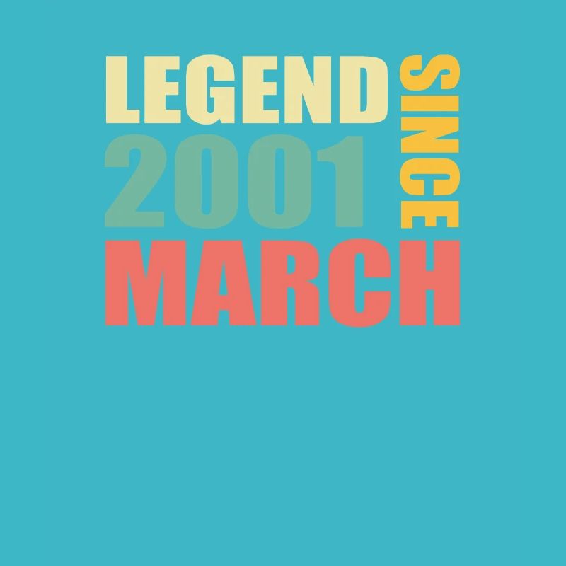 22nd birthday March Born 2001 Gift idea