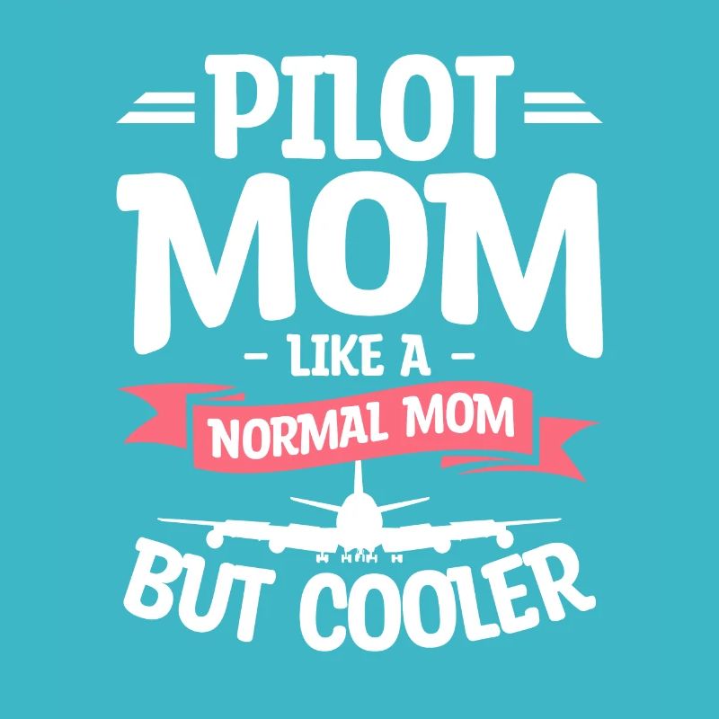 Pilotin Mama wie eine normale Mutter, aber kühlere Luftfahrt