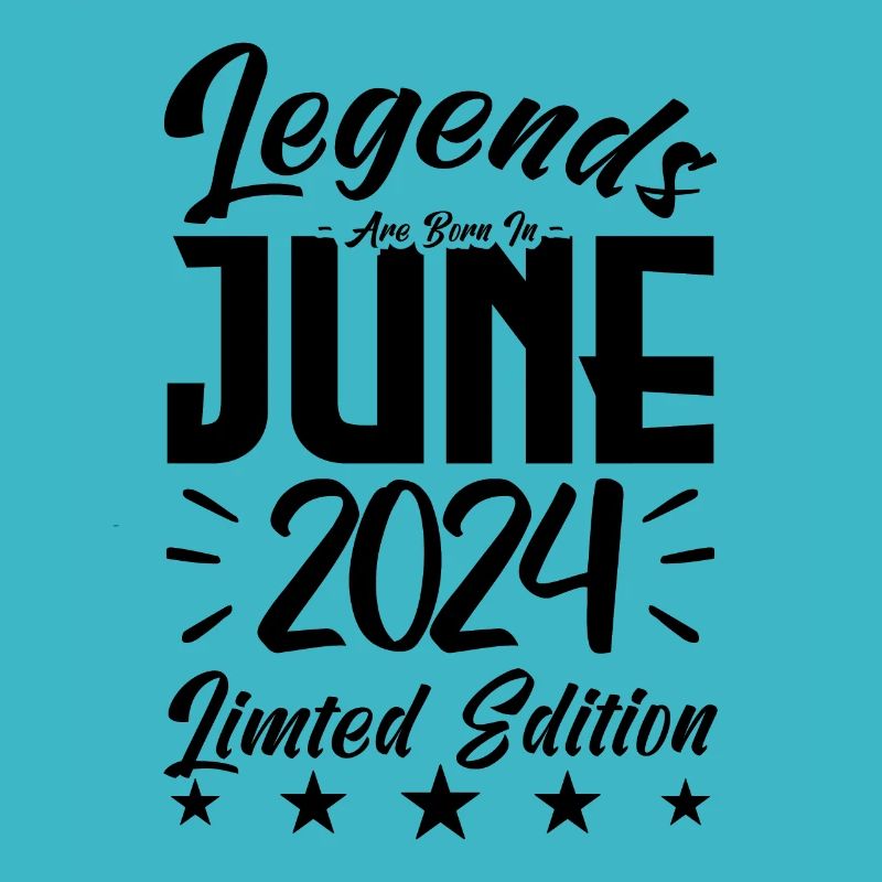 Geboren Juni 2024 Geburtstagsgeschenk 2024.