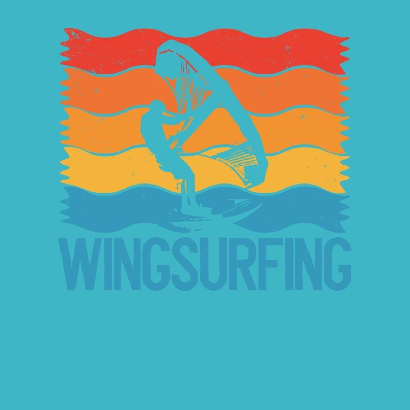 White Color Wingsurfing Man
