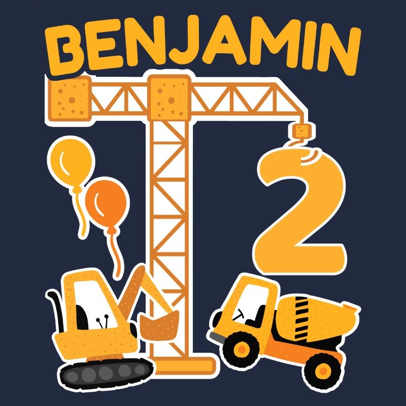 2. Geburtstag Vorname Benjamin Bagger Deko