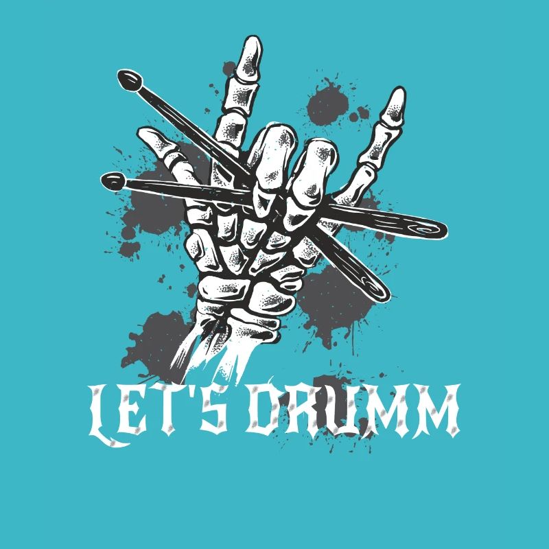This musical design is for drummers