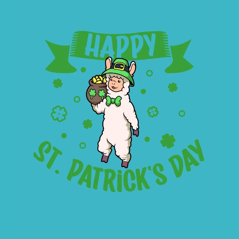 St Patricks Lama - Happy St Patricks Day