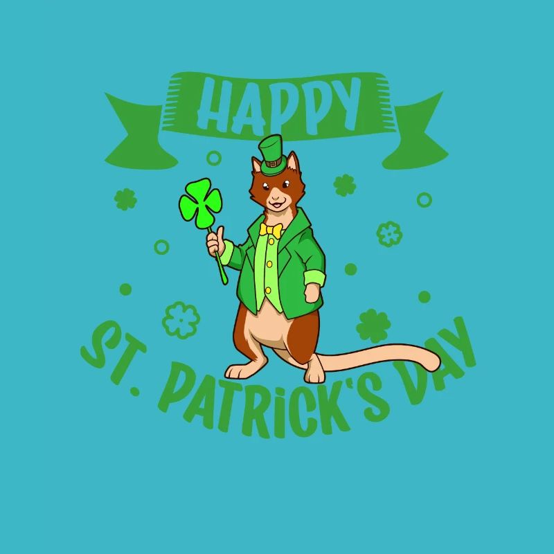 St Patrick's Kangaroo - Happy St Patrick's Day