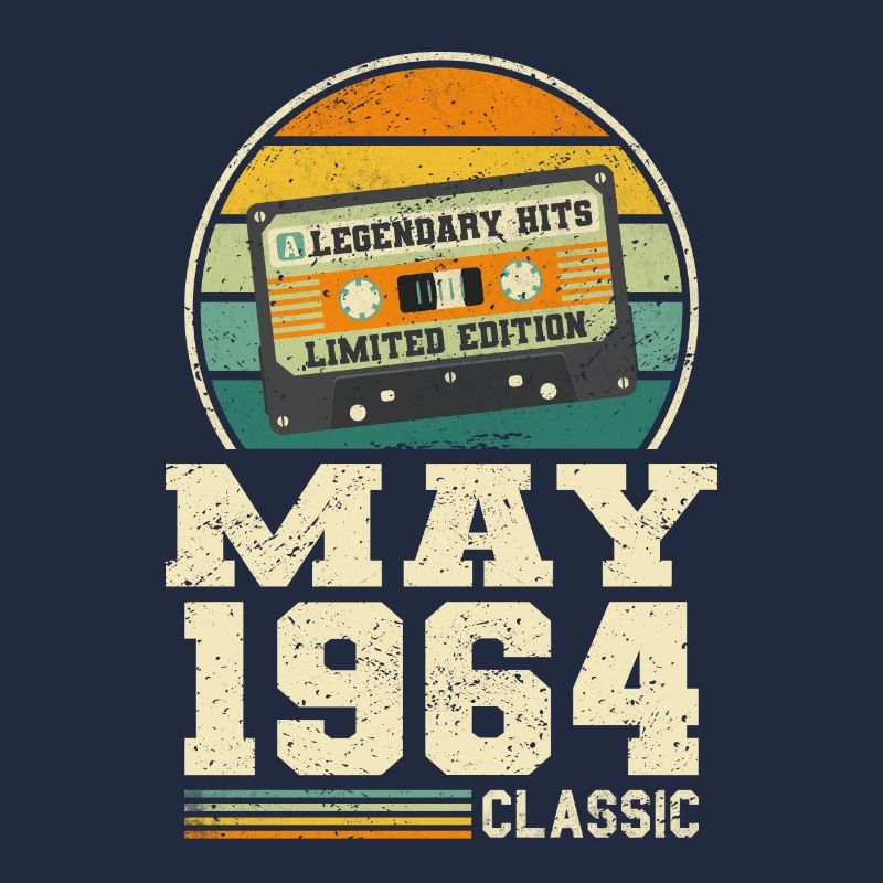 59th Birthday May Vintage 1964 Gift Idea