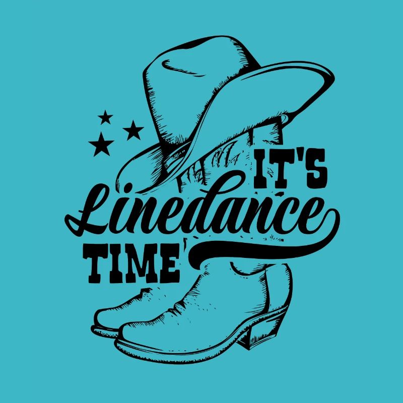 It's Linedance time - Country Fan - Gift
