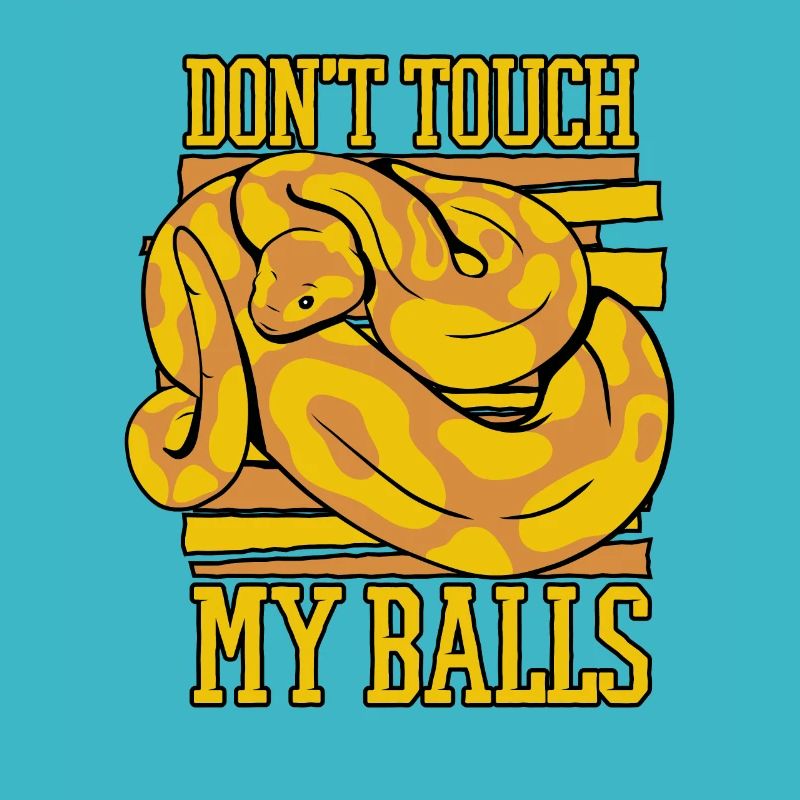 Ne touchez pas à mes balles Snake Python Boule banane