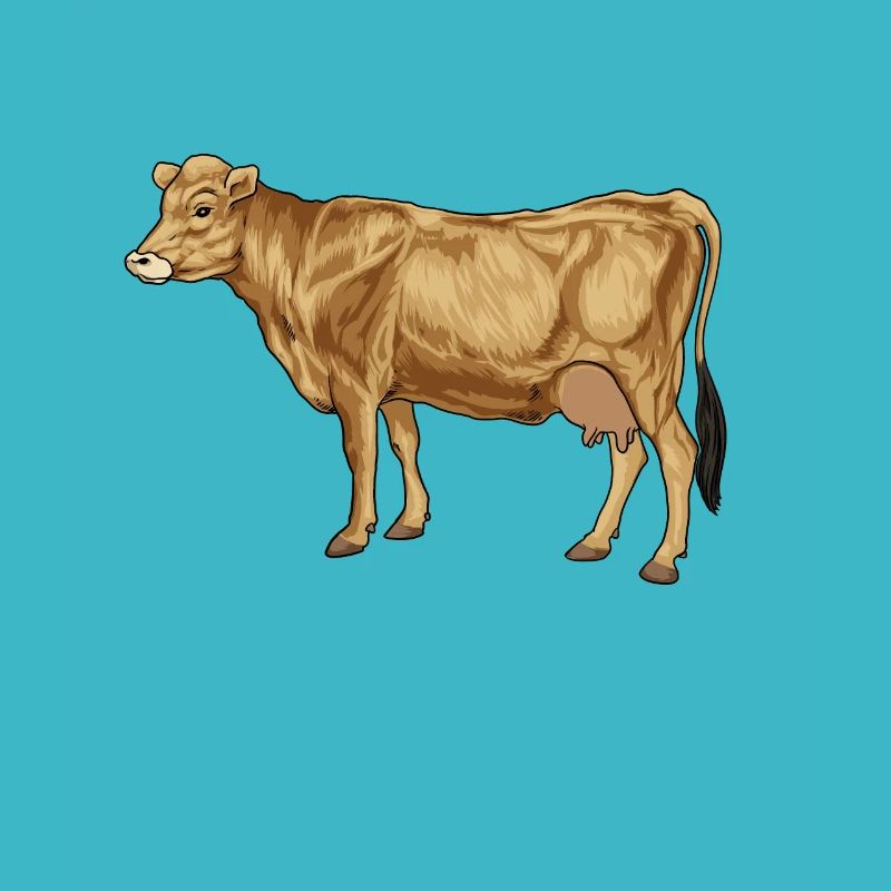 Zeichnung eines Jersey Rind
