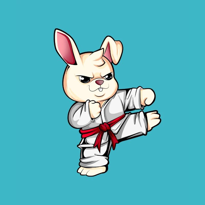 Comic Rabbit Does Karate