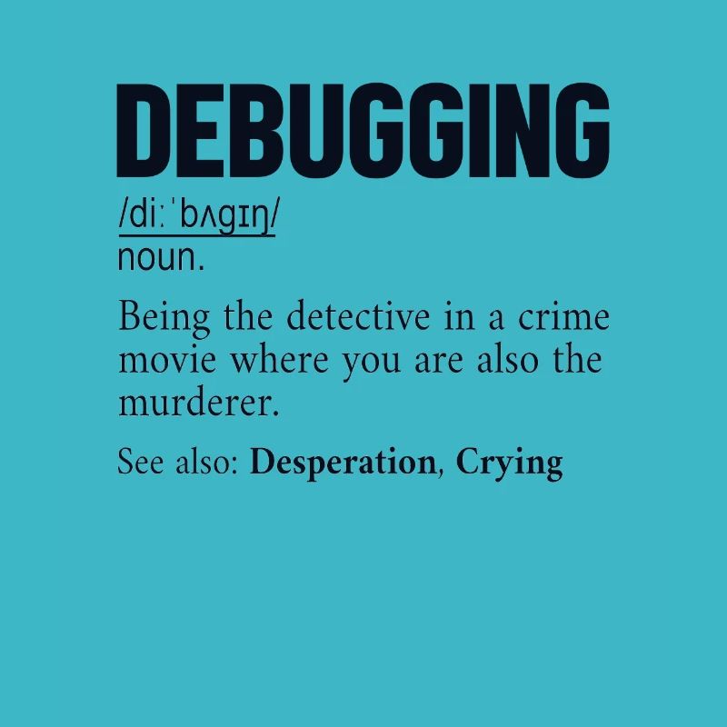 Debugging Definition Developer Coder Programmierer