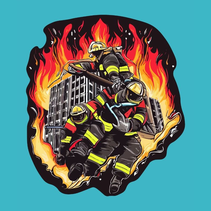 FIREFIGHTERS RESCUING