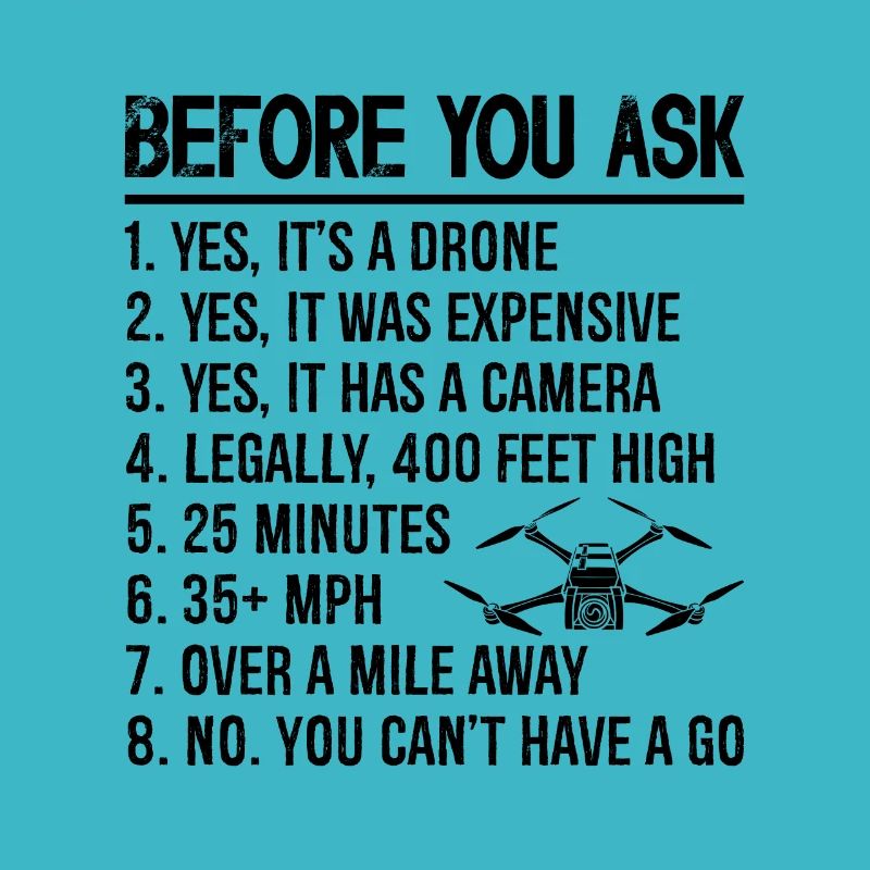 Avant de demander Quadcopter Drone Pilot Drone Racer