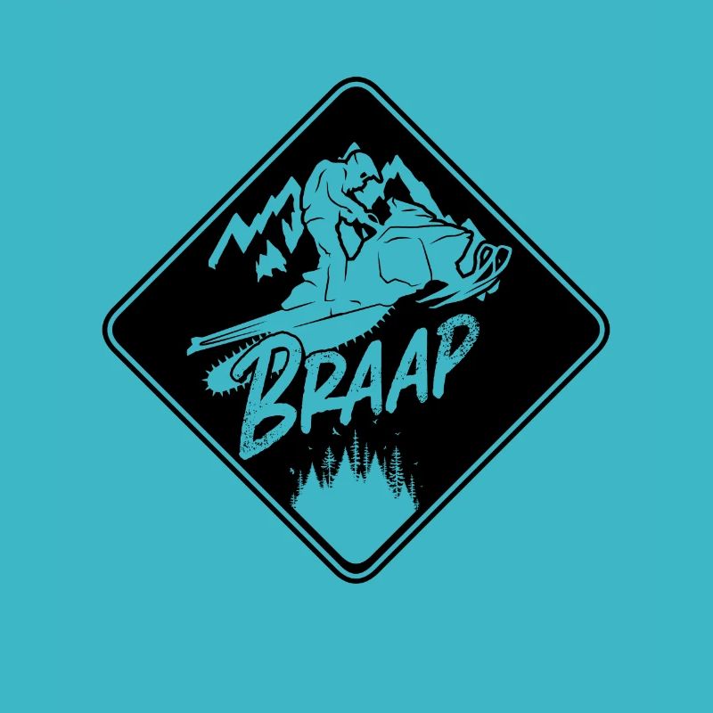 Braap Mountain Snowmobile Riding Snowmobile Racer