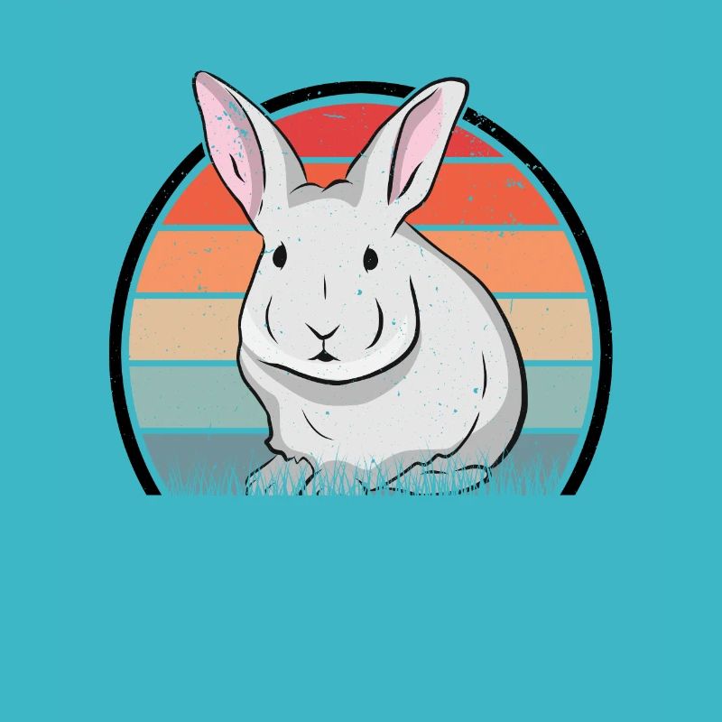Rabbit Retro Bunny Vintage Bunny