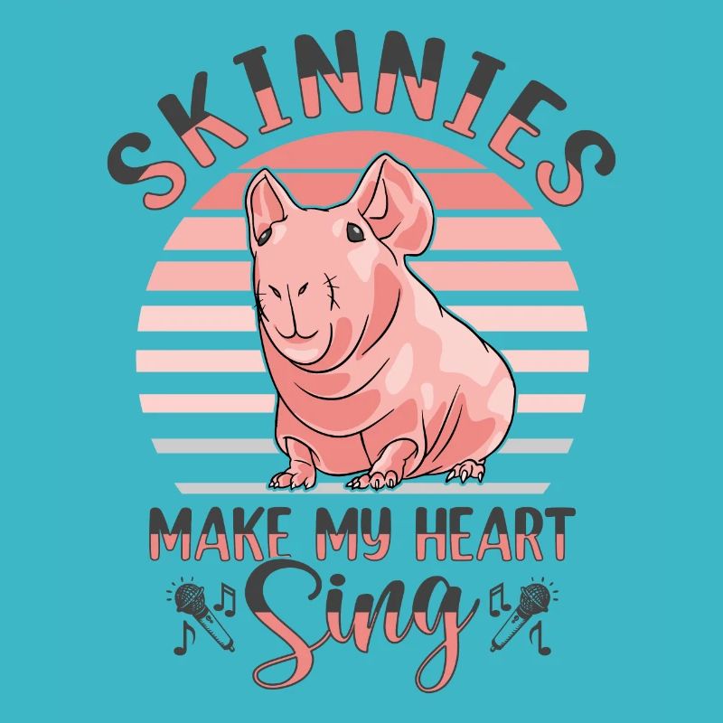 Cochon d’Inde sans poils Cochon maigre