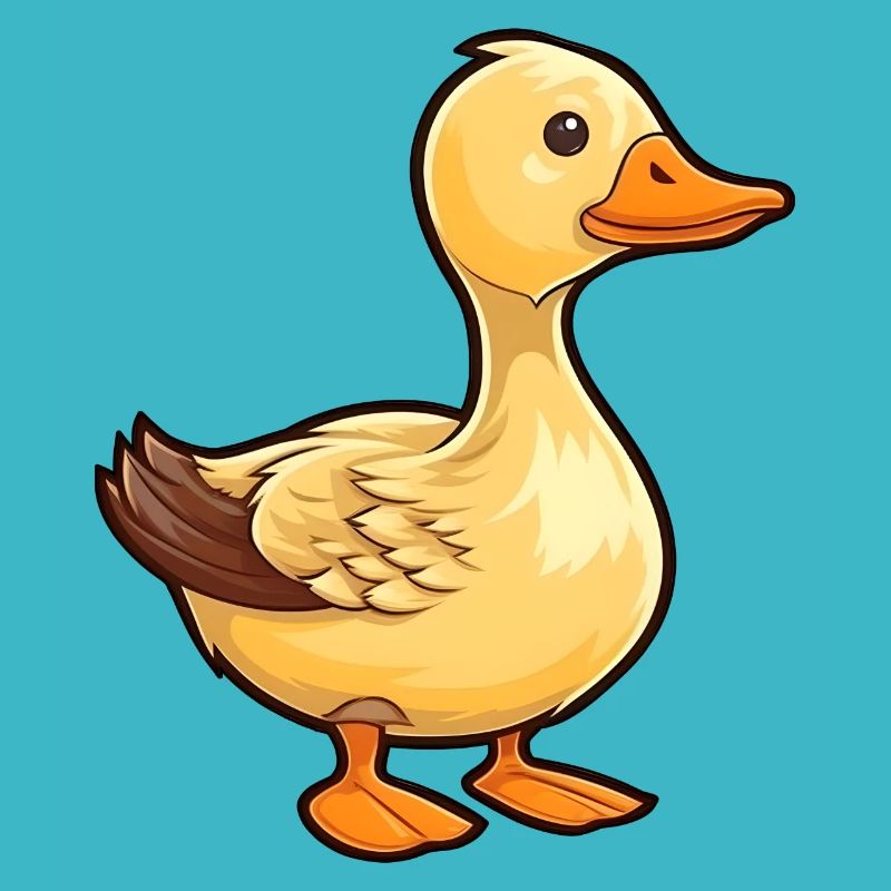Petit canard dans le style comique