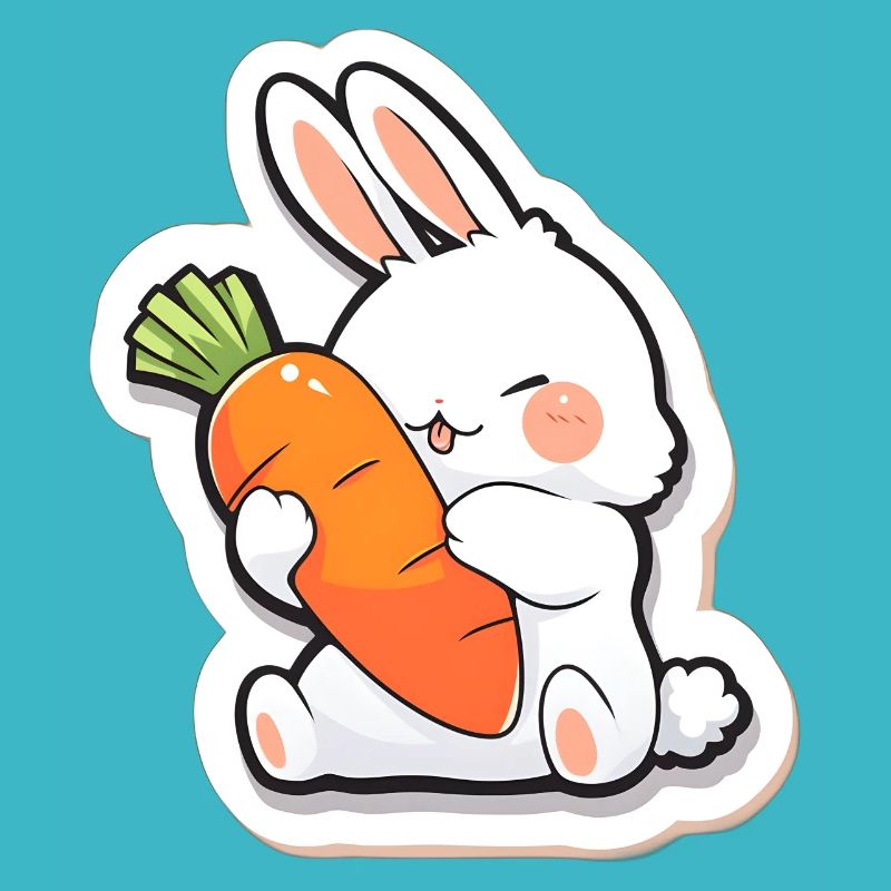 Graffiti de lapin ludique