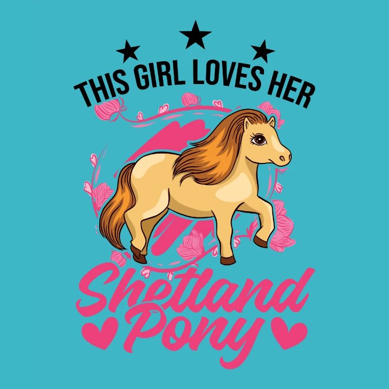 Shetland Pony Girl Gift Shetty