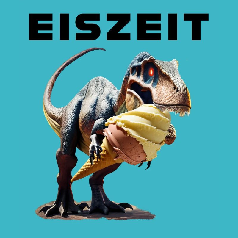 Eiszeit mit Dinosaurier