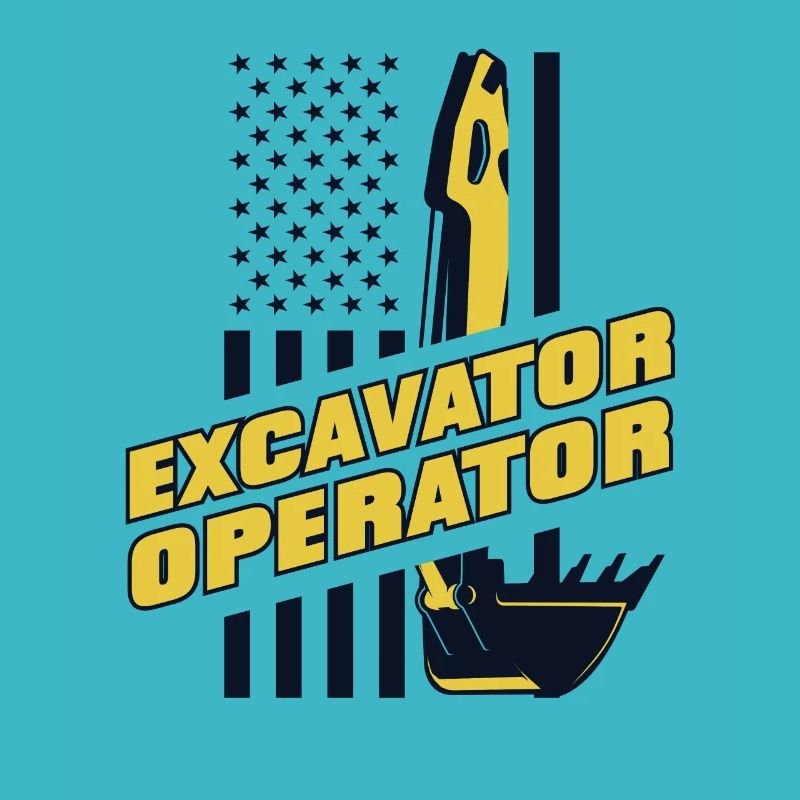 Excavator duty cycle crawler crane excavator operator