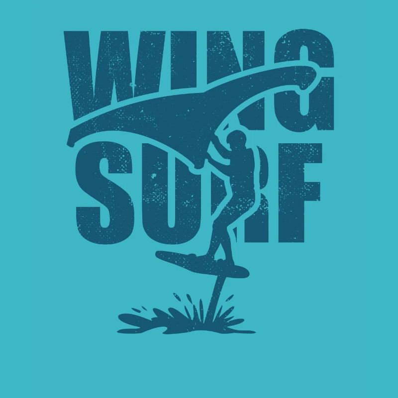 Wing Surfer mit Foil Board