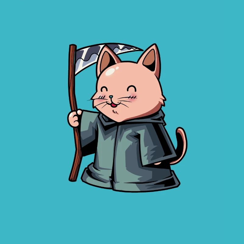 Mignon Chat Grim Reaper