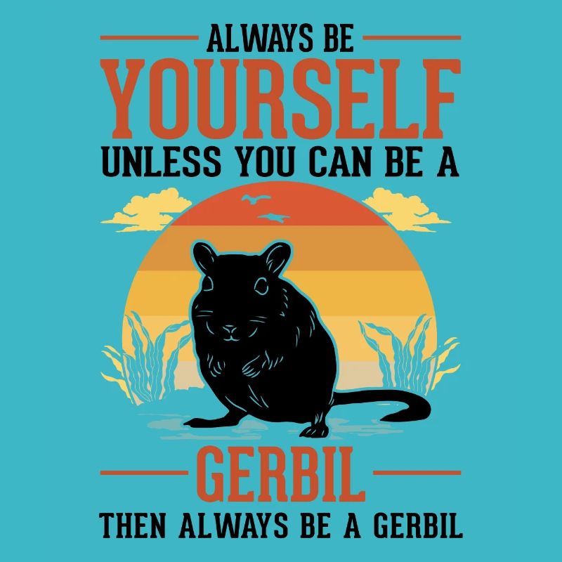Gerbil Geschenk Rennratte Rennmaus