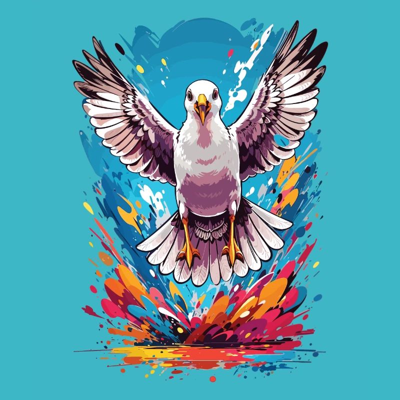 Vacances d’été de mouette
