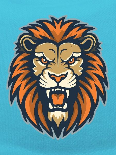 A roaring lion