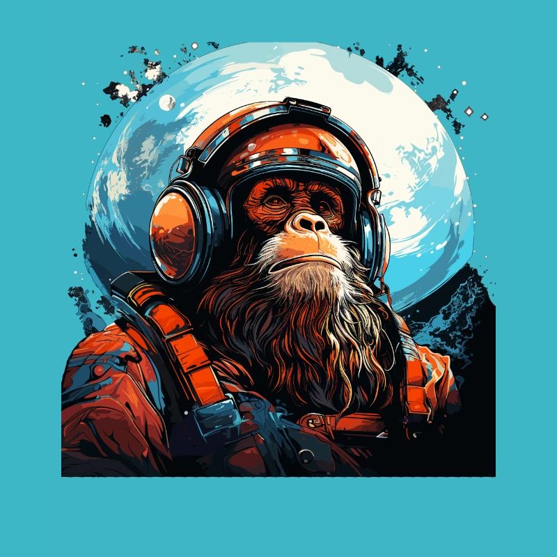 Outer Space Ape - Affe in die Galaxie Space Monkey