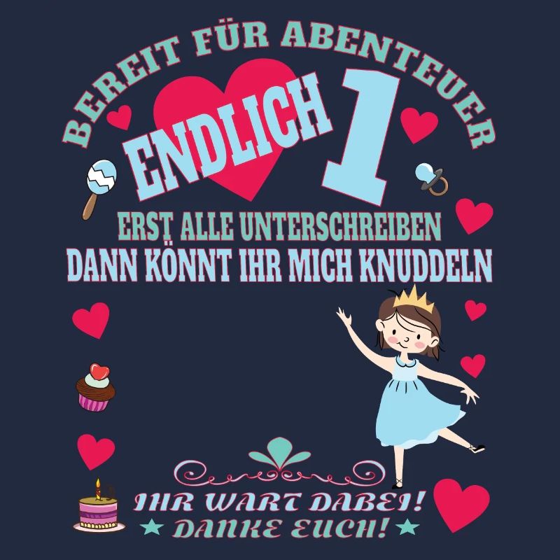 1. Geburtstag Mädchen & Junge Gästebuch