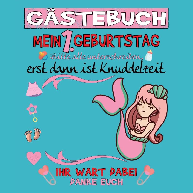 1. Geburtstag Mädchen & Junge Gästebuch