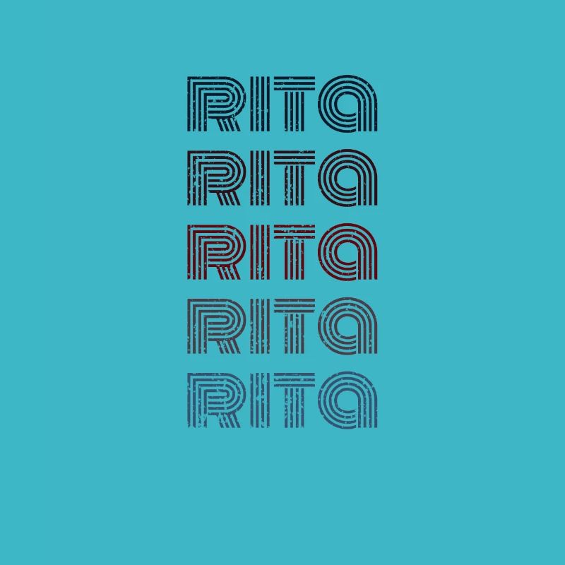 70s Retro Name Vintage Personalized Rita