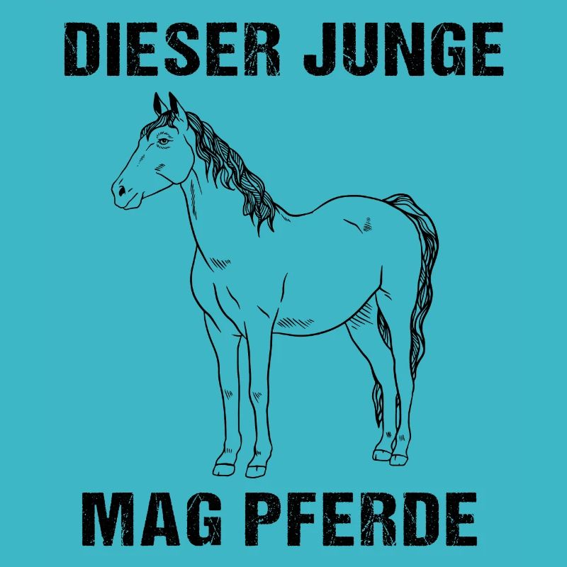 Dieser Junge hat eine Vorliebe für Pferde