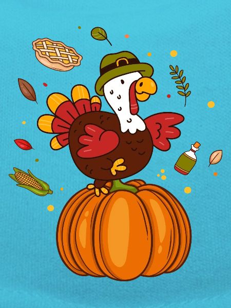 Thanksgiving Day ,Funny turkey,