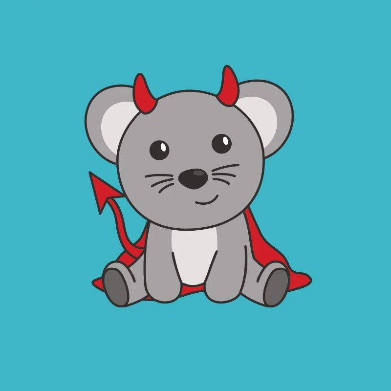 Mouse Happy Halloween Devil Costume