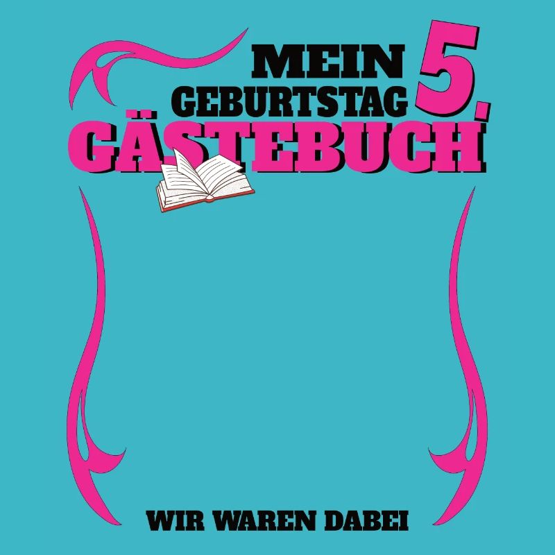 5. Geburtstag Mädchen & Junge Gästebuch