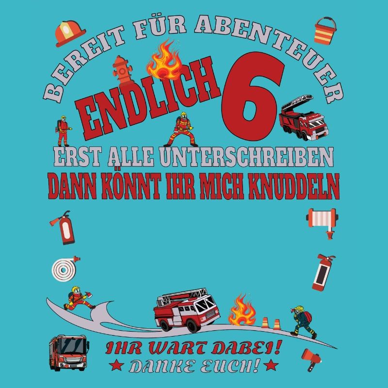 6. Geburtstag Junge & Mädchen Gästebuch