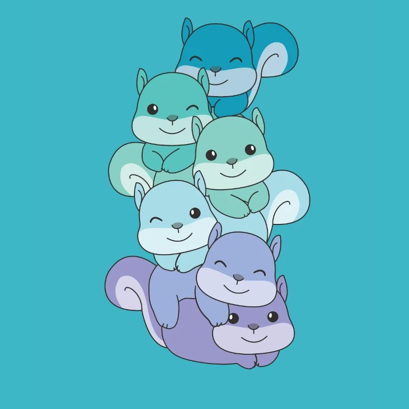 Neptunic Flag Pride LGBTQ Cute Squirrel