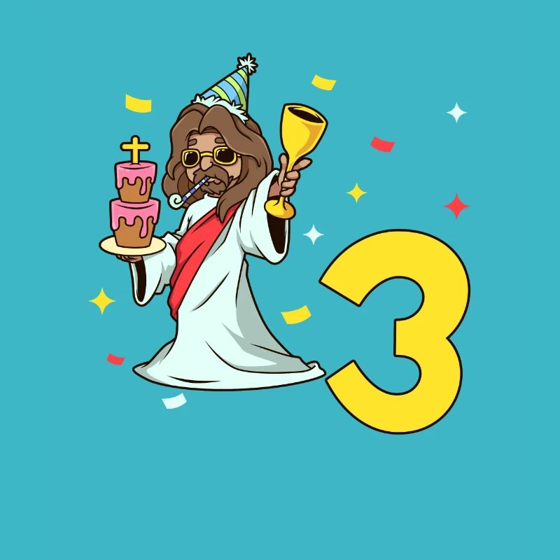 Mit Jesus - Kinder Geburtstag 3 Jahre