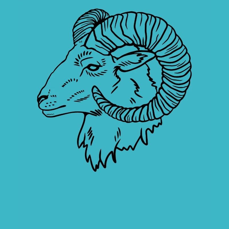 Einzelner Widder Astrologie Sternzeichen Geschenk