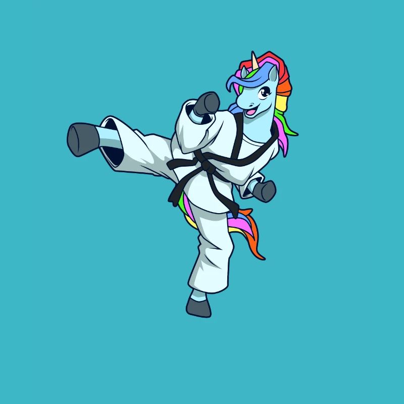 Cartoon Unicorn Makes Tang So Do