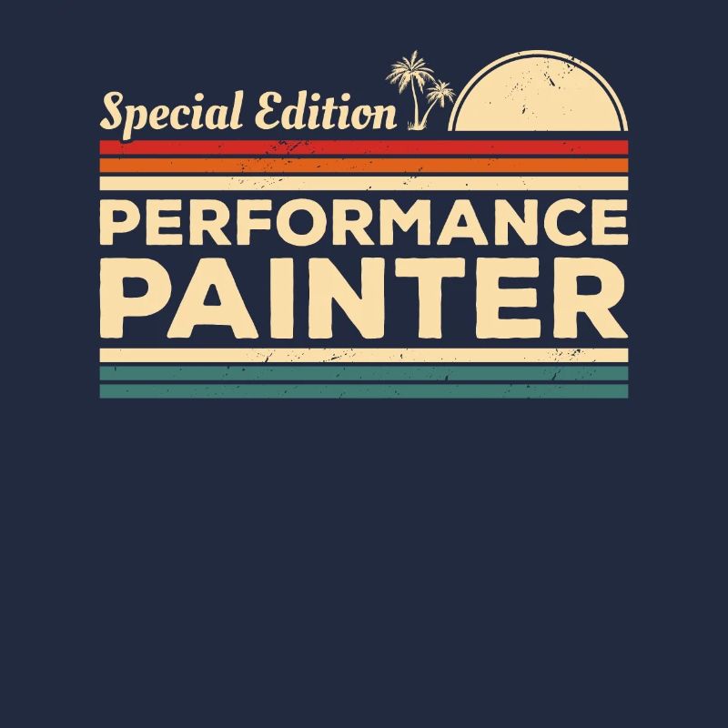 Vintage Performance Painter Painting