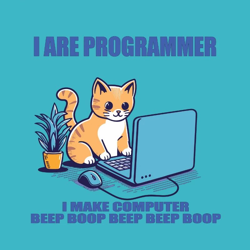 Je suis programmeur, chat de travail