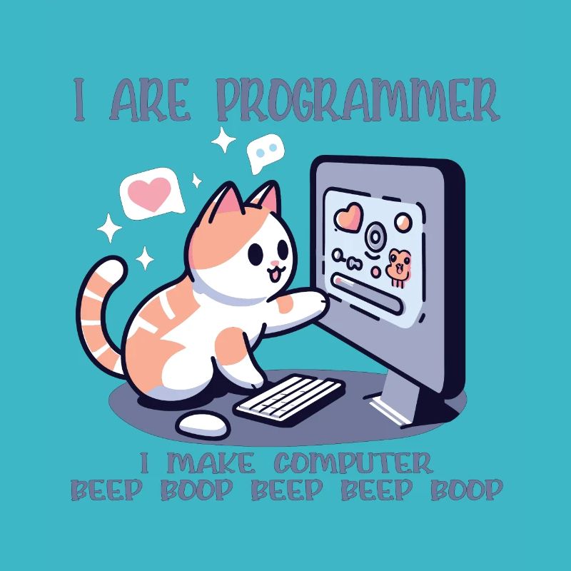 Je suis programmeur, drôle de chat