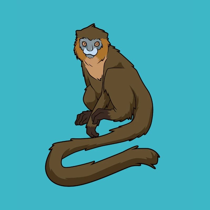 Kawaii Blue-mouthed Monkey
