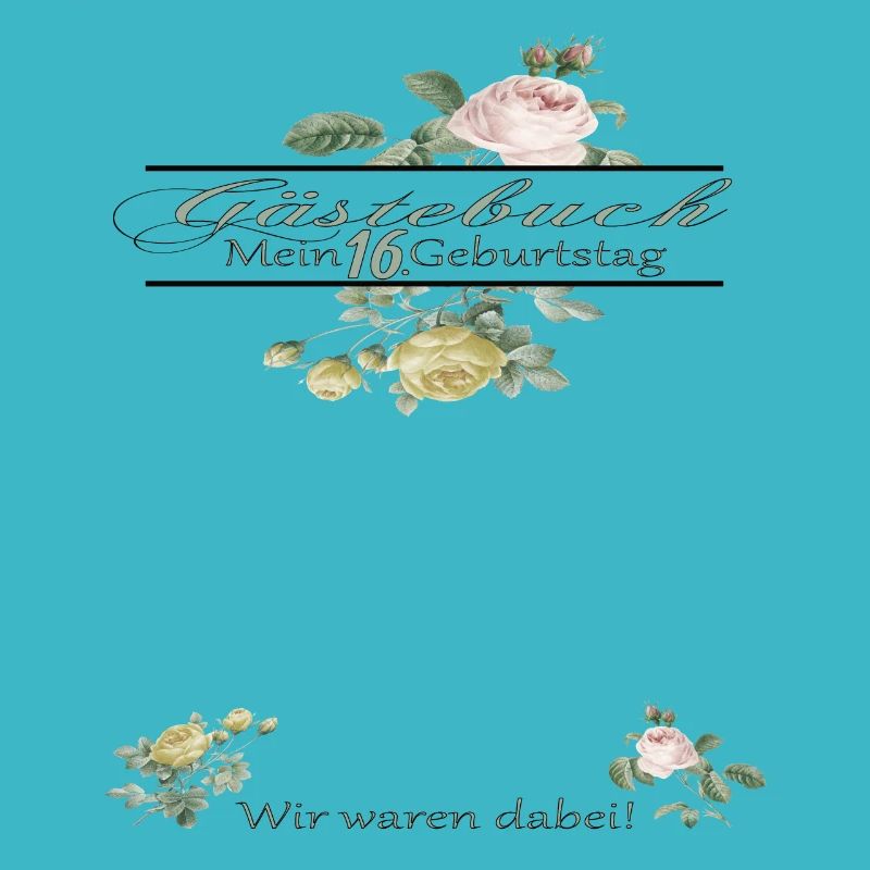 16. Geburtstag Mädchen & Junge Gästebuch