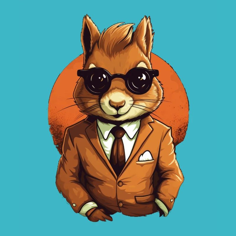 Eichhörnchen Business Sonnenbrille