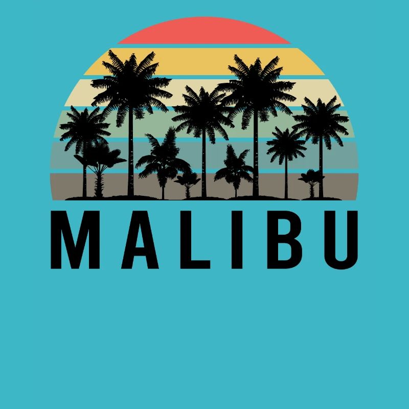 Retro Malibu Sunset Relax